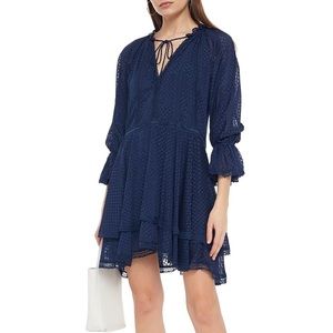 Alice + Olivia Chiffon Lace Dress